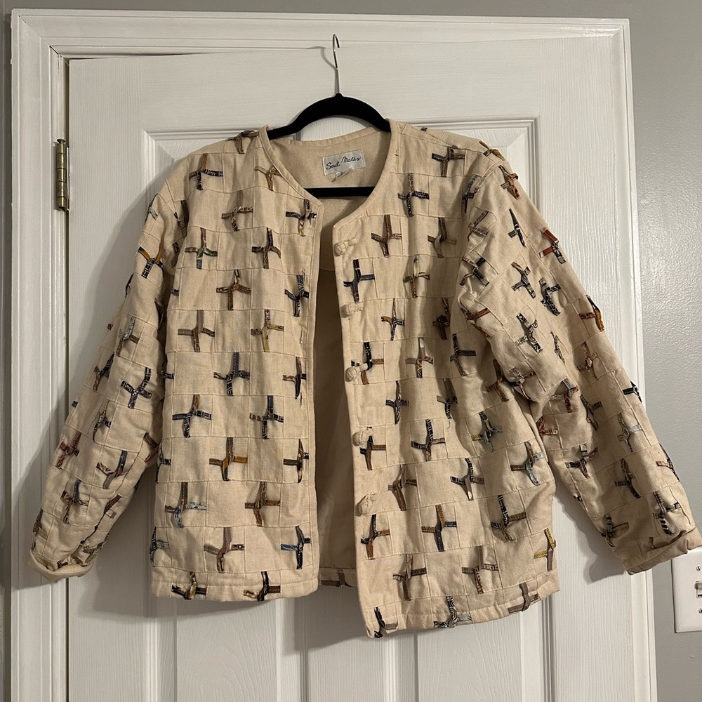 Vintage Quilted Pattern Jacket